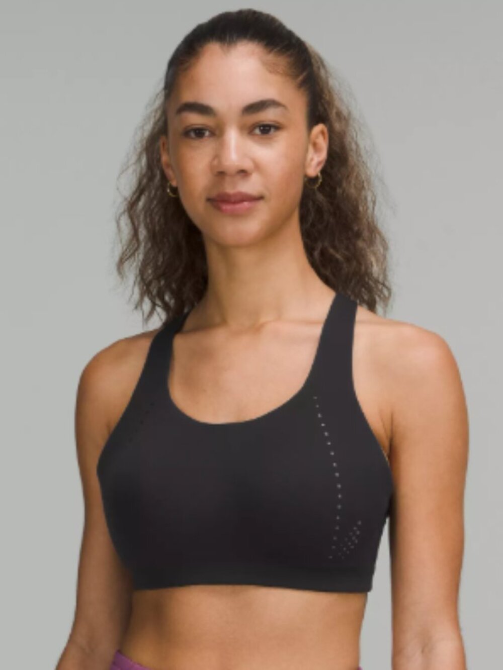 Lululemon AirSupport High Support Sports Bra Black/Asphalt Grey 36C NWT